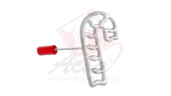 Molde buñuelo bastón navideño